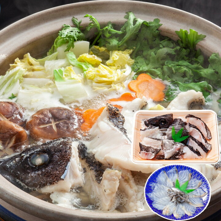 楽天市場 送料無料 東京 西麻布 かどや霞邸のクエ鍋セット うさマート 楽天市場店