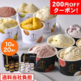 200円OFFクーポン お中元 ギフト 2025 銀座千疋屋 銀座プレミアムアイス&ソルベ 10種20個入 御中元 夏ギフト アイス セット 詰め合わせ