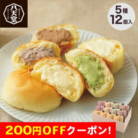 200円OFFクーポン お中元 ギフト 2025 八天堂 くりーむパン 5種12個入 御中元 夏ギフト クリームパン 冷やして食べる