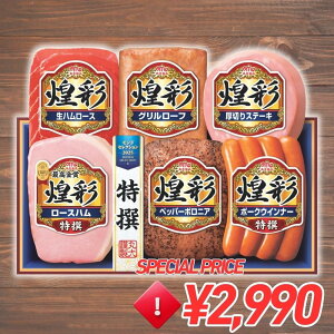 お歳暮 ギフト 2025 丸大食品 煌彩 特撰ロースハム 6種6個入 MV-466T 御歳暮 冬ギフトハム 詰め合わせ 冷蔵
