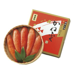 お歳暮 ギフト 2025 かねふく 無着色明太子(赤樽) 270g 御歳暮 冬ギフト 水産加工品 めんたいこ 冷蔵