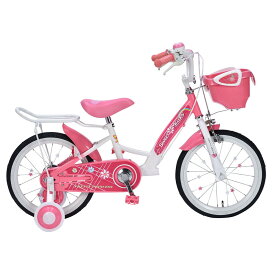 子供用自転車16 補助輪付 女の子用 MD-12 4色 ラベンダー/アプリコット/ピンク/ブラック こども 自転車 キッズバイク 16インチ かわいい