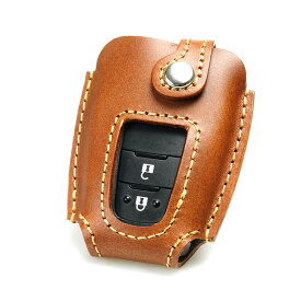 キーケース スマートキー キーカバー 革 レザー 日本製 メンズ 革茶屋 トヨタ RAV4/カローラクロス/プラド/クラウン用スマートキーレザーケース 3色 2ボタン