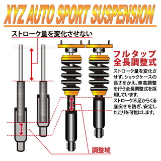 楽天市場 Xyz 車高調 86 Zn6 トヨタ Ss Type Ss To35 1 フルタップ車高調 全長調整式車高調 30段階減衰力調整付車高調 Xyz車高調 Xyz Japan 楽天市場店
