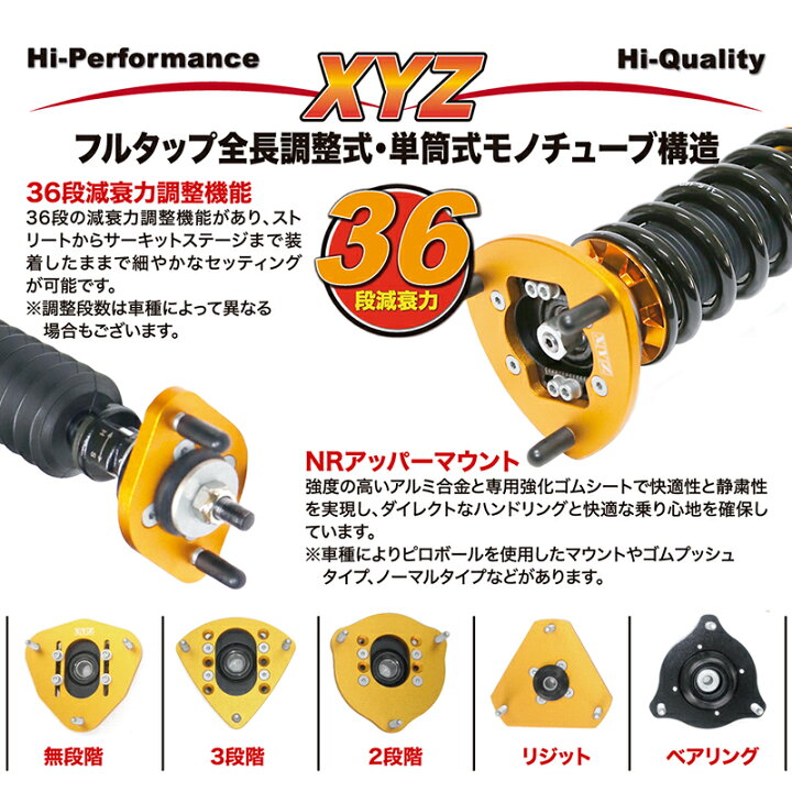 楽天市場】XYZ 車高調 マーチ K12 ニッサン SS Type SS-NI18 