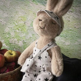 オリジナルデザイン人形、手縫いウサギ、インテリア、部屋飾り、高級ウサギぬいぐるみ、ギフト