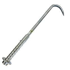 手鈎 オールステンレス シーフック 丸座付 600mm 16160 ギャフ 釣具 フィッシング 釣り 魚 カゴ 引っ掛け フック 堤防 ヒシカネカ 三冨D
