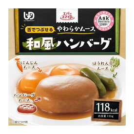 エバースマイル ムース食 ケース 24個セット 和風ハンバーグ No.740505 食品おかず 福祉 介護 サポート 生活 支援 大和製罐 ウF 代引不可