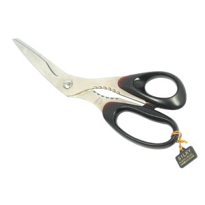 ハサミ キッチン鋏 KS-200 10本入 栓抜き付き ふた開け機能付き 抗菌ハンドル 切り逃し防止 波刃 工作 Silky シルキー 北SH