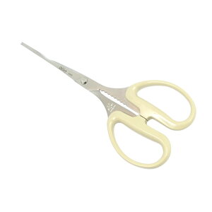 ハサミ かに鋏 KUS-210 10本入 冷間製造 先端安全 やわらかハンドル ふた開け機能付き 抗菌ハンドル 逃がし防止 波刃 工作 Silky シルキー 北SH