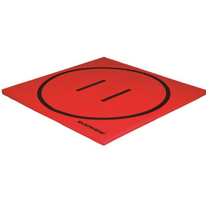 受注生産 軽量折りたたみ土俵マットすべり止付 EKM510 カラー選択 180×180×5 体操 土俵マット 抗菌 防炎 ターポリン EVERNEW エバニュー Sス 代引不可