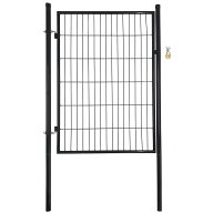 アニマルフェンス用 扉 ガーデンゲート 鍵付 片開き 1.5m用 現場用柵 簡単施工 アニマルフェンス 太陽光…