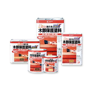 油性木部保護塗料 14L 木部保護 油性 屋外用 木材用 防カビ 防虫 防腐 塗装 塗料 カンペハピオ 福KD