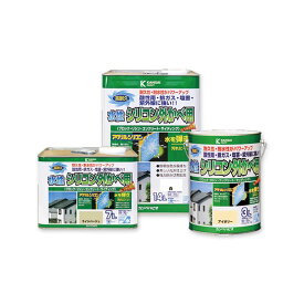 外壁用 塗料 水性シリコン外かべ用 14L 水性 つや消し 屋外用 防カビ 塗装 カンペハピオ 福KD