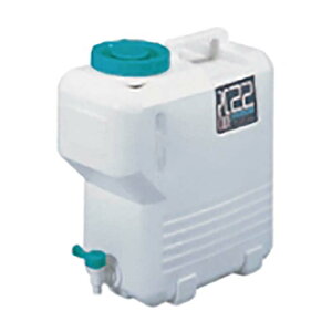 水容器 22.5L PCコード 22 ホワイト 8個セット 水 タンク コック付 アウトドア 防災 北陸土井工業 金T 個人宅配送不可 代引不可