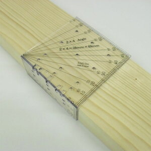 ツーバイフォー角度定規 12076 樹脂製 定規 2×4材 工具 RAKUDA ラクダ 清水製作所 三冨D