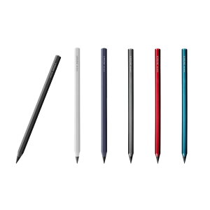 セット商品 鉛筆 メタルペンシル 6本セット 替芯 metacil 削らない にじみにくい アルミボディ 濃さ2H 16km書ける サンスター文具 カSD 送料無料 メール便