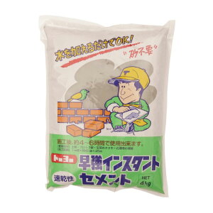 セメント 早強インスタントセメント グレー ポリ袋 5175 4kg×5袋セット 骨材入 砂不要 トーヨーマテラン 車上渡し 個人宅配送不可 代引不可