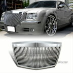 ★国内在庫★3日で発送！！！クライスラー グリル Chrome Vertical Phantom Style Front Hood Grille For 2005-2010 Chrysler 300 300C 2005-2010クライスラー300 300C Chromeの垂直ファントムスタイルフロントフードグリル