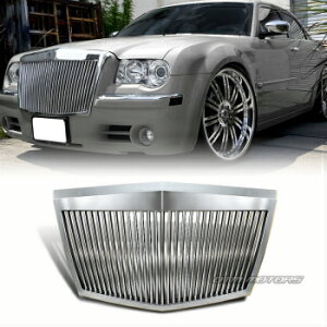 ݌Ɂ3ŔIIINCX[ O Chrome Vertical Phantom Style Front Hood Grille For 2005-2010 Chrysler 300 300C 2005-2010NCX[300 300C Chrome̐t@gX^Ctgt[hO