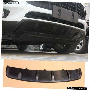 |VF}J2014-2015pJ[{t@Co[J[X^COtgop[bvX|C[K[h Carbon Fiber Car Styling Front Bumper Lip Spoiler Guards for Porsche Macan 2014-2015