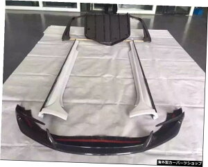 【フルセット】マセラティギブリQ4アスペックスタイルカーボディキット14-16用カーボンファイバーフロントバンパーリップリアディフューザーリップサイドスカートリアスポイラー 【FULL SET