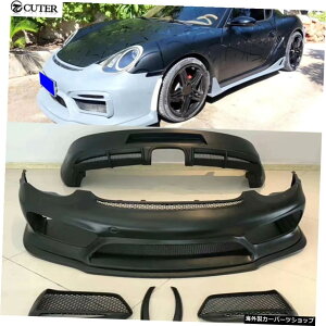 987GT4X^CFRPtgop[Aop[TChXJ[g|VFPC}{NX^[pAX|C[987GT4X^Cԑ̃Lbg05-12 987 GT4 Style FRP Front Bumper Rear Bumper Side Skirts Rear Spoiler fo