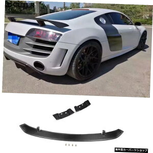 AEfBR8GtV8V10J[e[bv08-14 Hot Sell R8 Carbon Fiber Rear Trunk Wing Spoiler With High stand for Audi R8 Gt V8 V10 Car Tail Lip 08-14