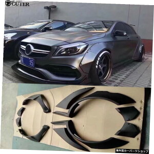 W176 A180 A200A260A45ChJ[{fBLbgJ[zC[уxcA250A260A45 2013up W176 A180 A200 A260 A45 Wide Car Body Kit Car Wheel Eyebrows for Benz A250 A260 A45 2013up
