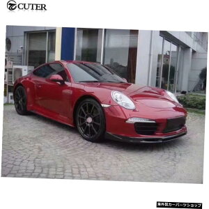 【フルセット】911991カーボンファイバーフロントリップリアディフューザーサイドスカートポルシェ911カレラ991Gt312-15 【full set】911 991 Carbon Fiber Front Lip Rear Diffuser Side Skirts for Porsche 911 Carrera 99