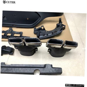 【クローム】X253C253GLC300クーペGLC63AMGスタイルメルセデスベンツGLCクーペ16-19用リアバンパーディフューザーエキゾーストチップ 【CHROME】X253 C253 GLC300 Coupe GLC63 AMG Style Rear bumper diffuser exhaust tips