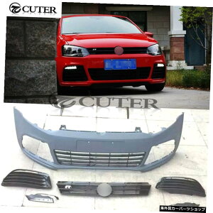 Polo Gti r Style Pp Unpainted Grey Primer Auto Car Front Bumper Body Kit for Volkswagen Polo Gti 2011-2015 Polo Gti r Style Pp Unpainted Grey Primer Auto Car Front Bumper Body Kit for Volkswagen Polo Gti 2011-2015�y���s�A���i�z