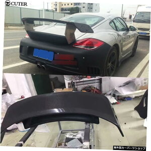 987J[{t@Co[AgNX|C[bvEBOA|VFPC}987J[{fBLbg2005 987 Carbon Fiber Rear Trunk Spoiler Lip Wing for Porsche Cayman 987 Car Body Kit 2005