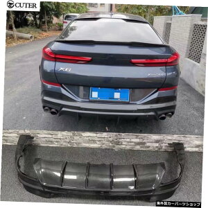 BMWX6ACX^CJ[{t@Co[Aop[fBt[U[Xvb^[BMWG06X6ԑ̃Lbg2021 G06 X6 AC style Carbon Fiber Rear Bumper Diffuser Splitter for Bmw G06 X6 Car Body Kit 2021