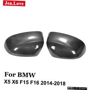 AJ[{t@Co[IWiJ[obN~[Jo[XebJ[P[Xt[hy[Xg^CvBMWX5X6 F15 F16 2014-2018 Real Carbon Fiber Original Car Rear View Mirror Covers Sticker Case Hoods Paste Type For BMW