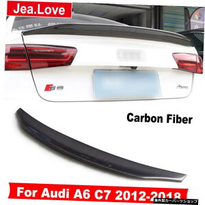 AEfBA6C72012-2018J[X^COύXpAJ[{t@Co[AgNEBOX|C[u[cbve[fR[V Real Carbon Fiber Rear Trunk Wing Spoiler Boot Lip Tail Decoration F