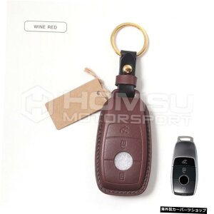 yCbhz}[ZfXxcpvDU[L[P[X}[ZfXxcpvvL[P[XES}CobnSNX yWINE REDzCowhide Hand-Stitched Leather Key Case For mer cedes benz Goatskin Cow