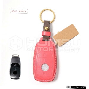 yROSELIPSTICKz}[ZfXxcpvDU[L[P[X}[ZfXxcpvvL[P[XES}CobnSNX yROSE LIPSTICKzCowhide Hand-Stitched Leather Key Case For mer cedes benz Goatskin Cowh