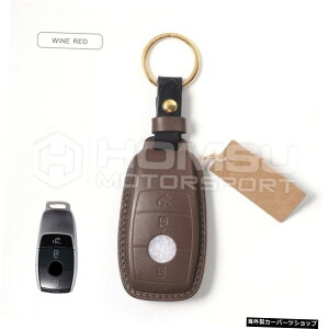 yCbhz}[ZfXxcpvDU[L[P[X}[ZfXxcpvvL[P[XES}CobnSNX yWINE REDzCowhide Hand-Stitched Leather Key Case For mer cedes benz Goatskin Cow