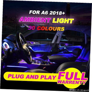 AU-DI A6 2015+64FLEDhApl͕͋CƖLEDCeAJ[ANZT[pArlbgCg Ambinet lights for AU-DI A6 2015+ 64 colors LED door panel ambient atmosphere lighting and LED interior car accessor