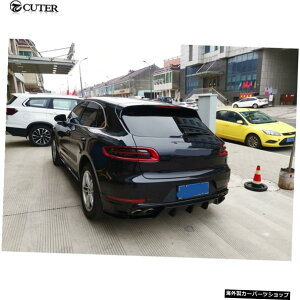 yfCFz|VF}Jԑ̃LbgpŐVJ[{t@Co[FrpAop[fBt[U[bv14-19 yOLD MODEL CFzNewest Carbon Fiber Frp Rear Bumper Diffuser Lip for Porsche Macan Car Body Kit 14-19
