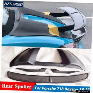 GT UX^CJ[{t@Co[fރgNEBOAX|C[|VF718{NX^[`[jO2016-2022 GT U Style Carbon Fiber Material Trunk Wing Rear Spoiler For Porsche 718 Boxster Tuning 2016-2022