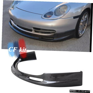 CFLbgAJ[{t@Co[tgbvX|C[|VF996911J1999-2001tgop[J[X^CO CF Kit Real Carbon Fiber Front Lip Spoiler For Porsche 996 911 Carrera 1999-2001 Front B
