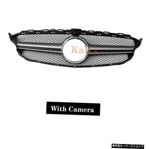 yJtXCo[zZfXCNXW205C180C200 C250C300Op[VOO2015-2018 ysliver with camerazRacing Grills For Mercedes C class W205 C180 C200 C250 C300 Grille 2015-2018