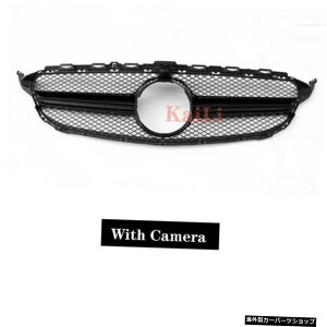 yJtubNzZfXCNXW205C180C200 C250C300Op[VOO2015-2018 yblack with camerazRacing Grills For Mercedes C class W205 C180 C200 C250 C300 Grille 2015-2018