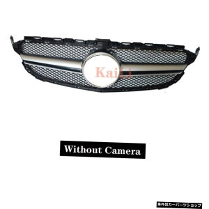 yXCo[JȂzZfXCNXW205C180C200 C250C300Op[VOO2015-2018 ysliver no camerazRacing Grills For Mercedes C class W205 C180 C200 C250 C300 Grille 2015-2018