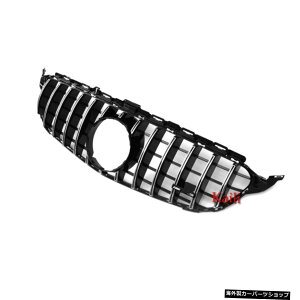 【2015-2018シルバー】メルセデスベンツCクラスW205c200c250 c3002015-2021フロントグリルバンパーリップカースタイリング用ABSレーシンググリル 【2015-2018 silver】ABS Racing Grills For Mercedes Benz C Class W205 c