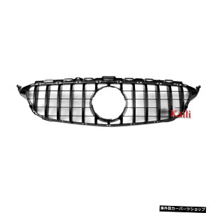 【2015-2018ブラック】メルセデスベンツCクラスW205c200c250 c3002015-2021フロントグリルバンパーリップカースタイリング用ABSレーシンググリル 【2015-2018 black】ABS Racing Grills For Mercedes Benz C Class W205 c2