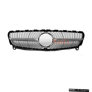 yXCo[zZfXxcptg_CAhX^COObVCNXW205C200C250 C300 C350 2015-18JȂ ysliverzFront Diamond Style Grill Grille Mesh For Mercedes For Benz C Class 
