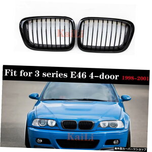 BMW3V[YE46pVOXbg[VOO4hAZ_1998-2001e46vLCIOXubNOhbvVbsO Single Slats Racing Grilles For BMW 3 Series E46 4-door Sedan 1998-2001 e46 Pre-LCI Gloss B
